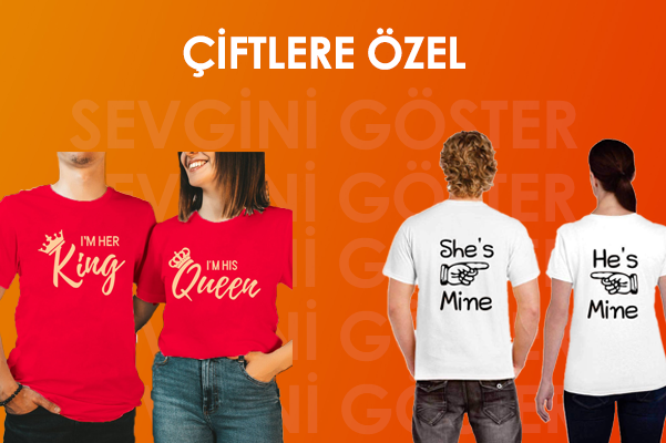 çiftlere özel tişört